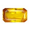 Sapphire-Yellow to Orange Octagon, Loupe Clean.Given weight is approx.
